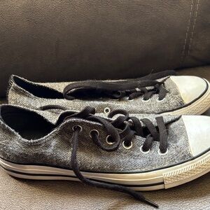 Black and White Canvas Converse Sneakers